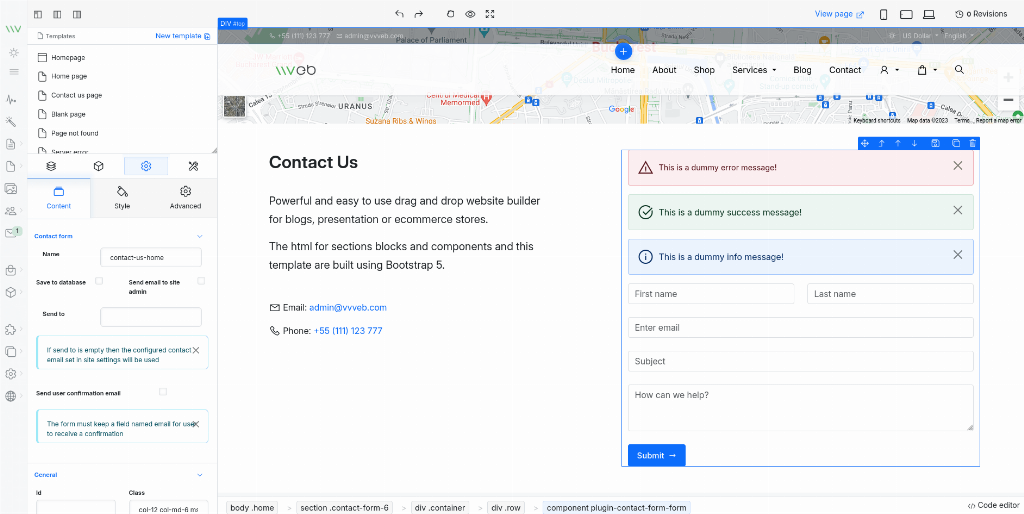 Contact form