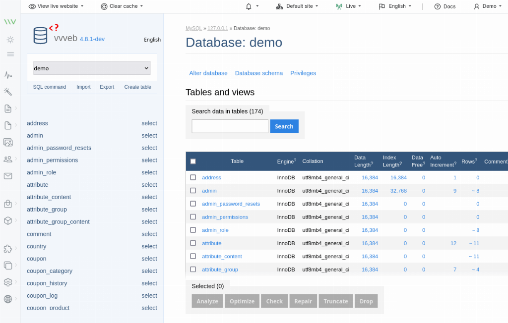 Database management