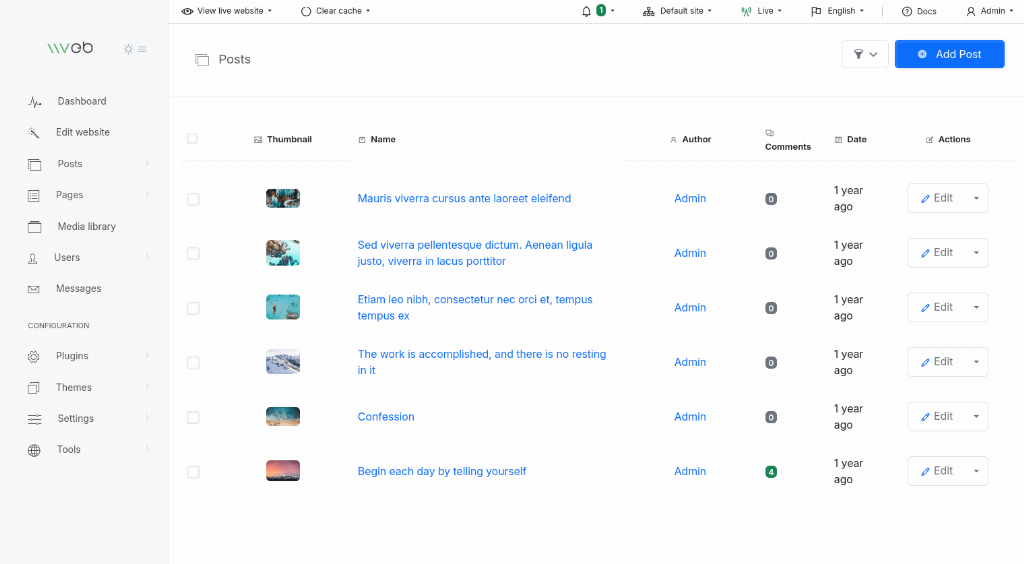 Hide ecommerce