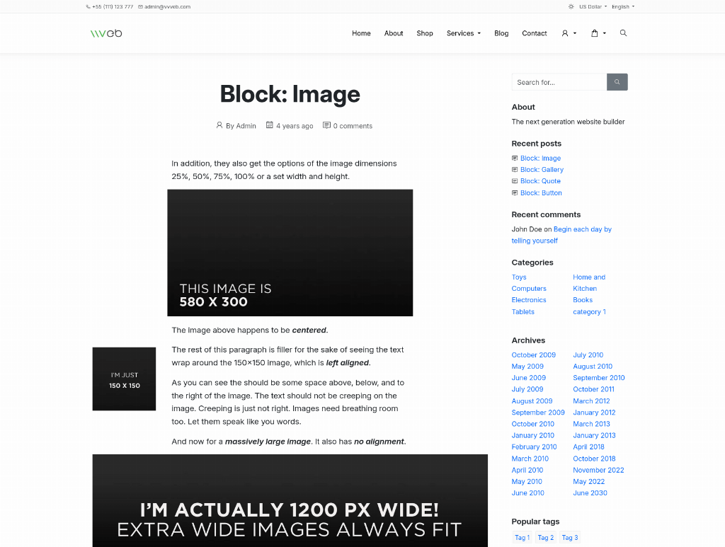 Import wordpress